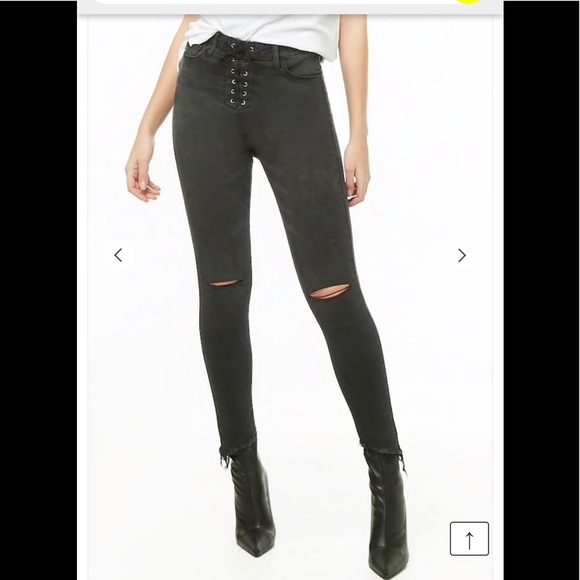 lace up jeans forever 21
